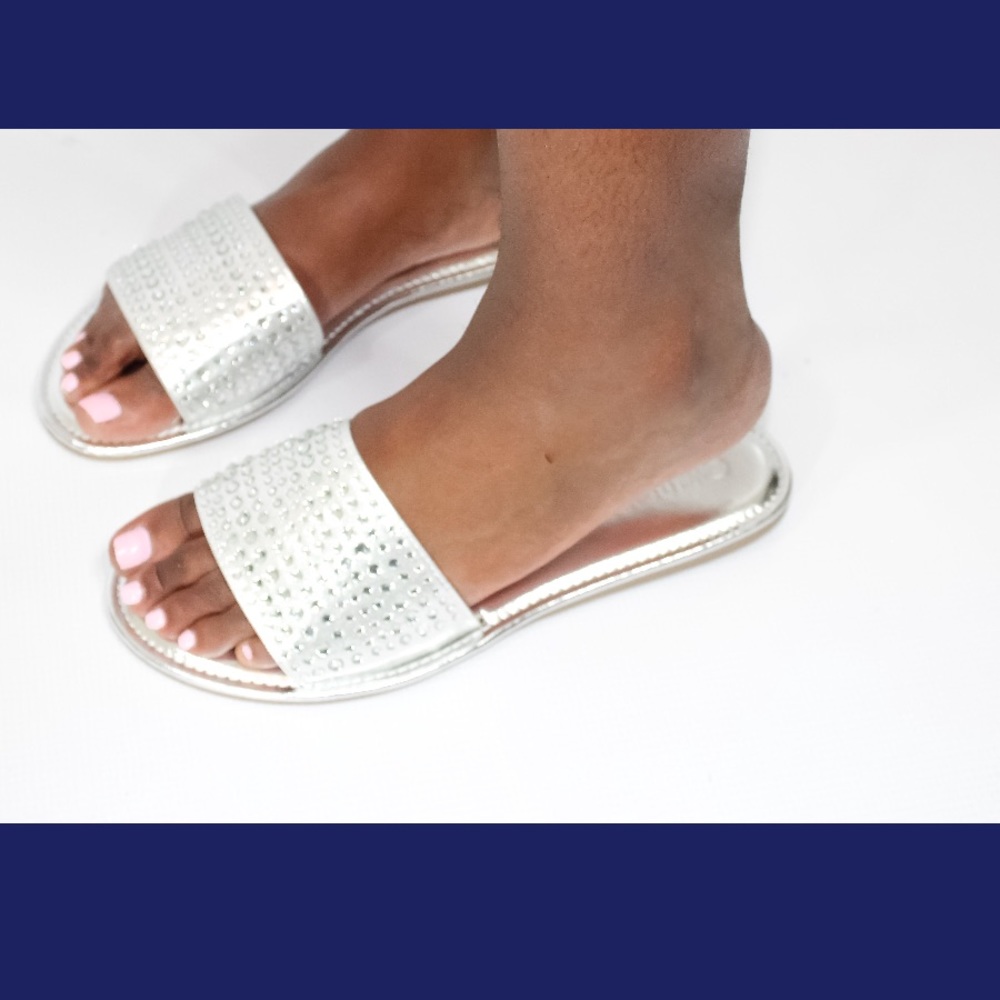 Silver Rhinestone Sandal - Picture 4 of 5